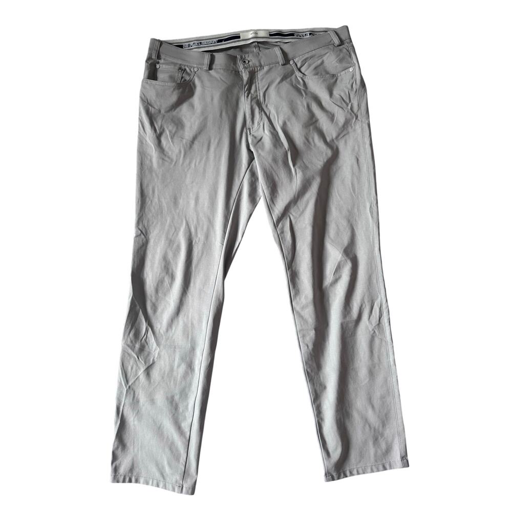 Men's Brax Style Chuck Hi Flex Jersey Light Gray Size 40/34 Modern Fit Pants